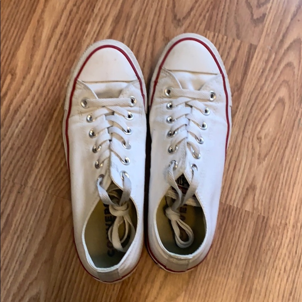 White low top converse